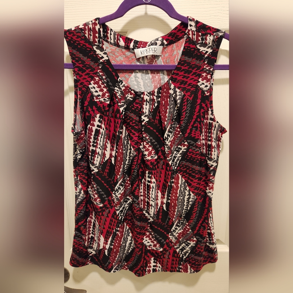 Red Kasper Blouse